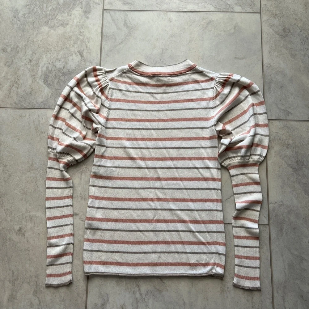 See by Chloe Striped Puff Sleeve Sweater - Picture 5 of 6